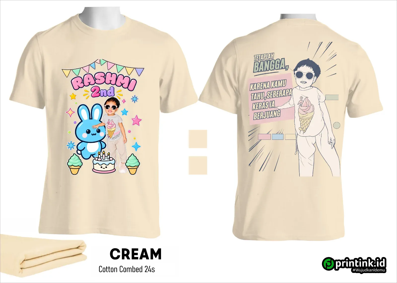 Kaos O-Neck Cotton Combed 24s Dewasa