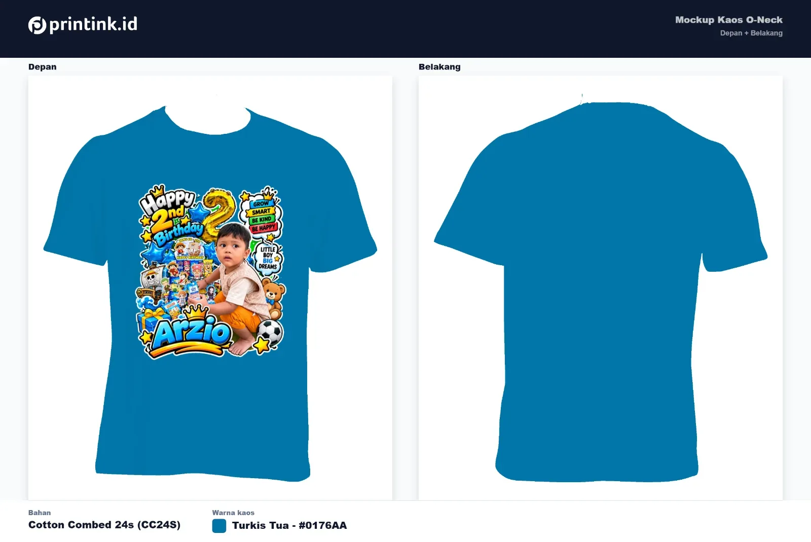 Kaos Anak Avatar Custom