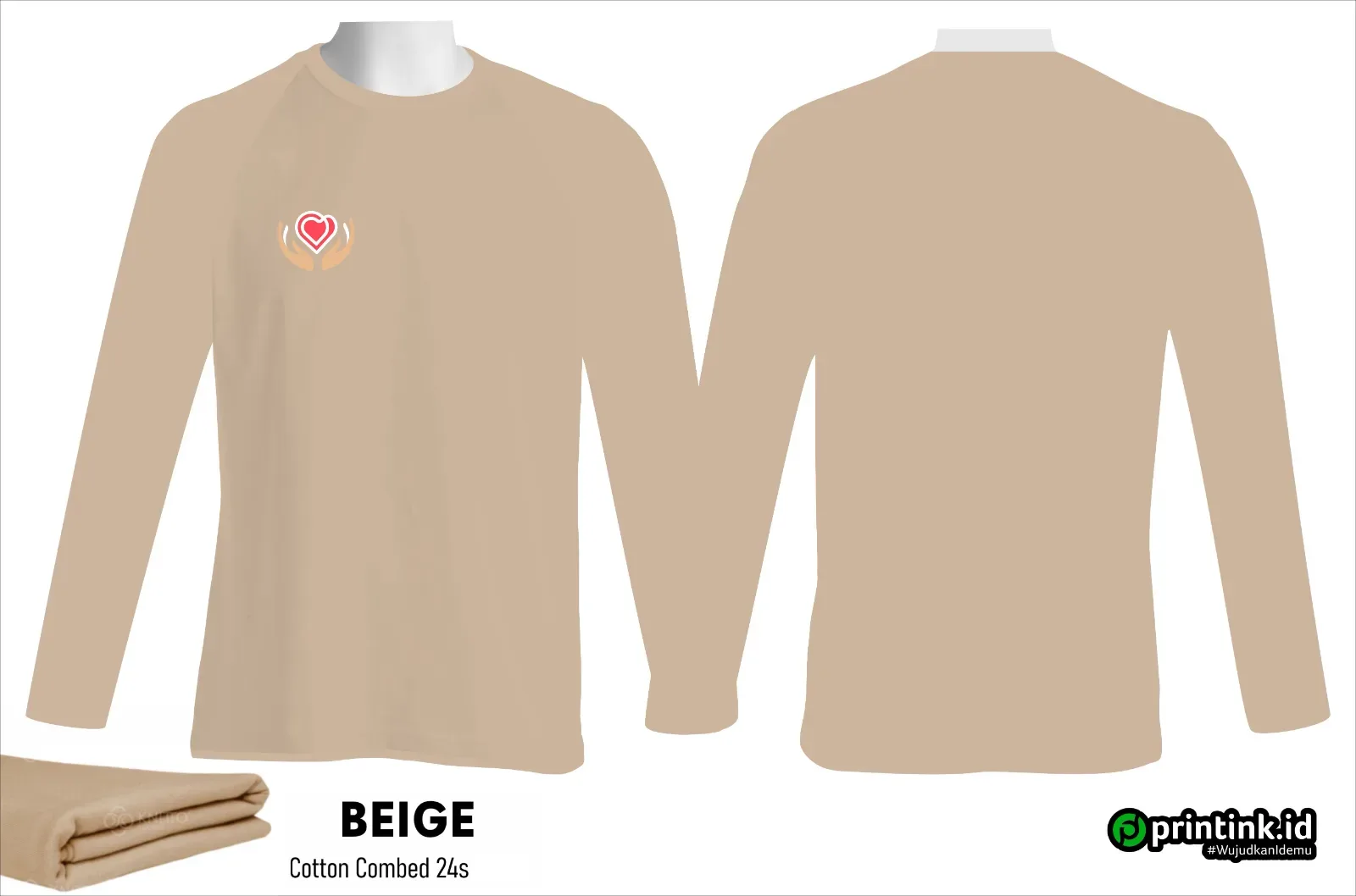 Kaos O-Neck Cotton Combed 24s Dewasa