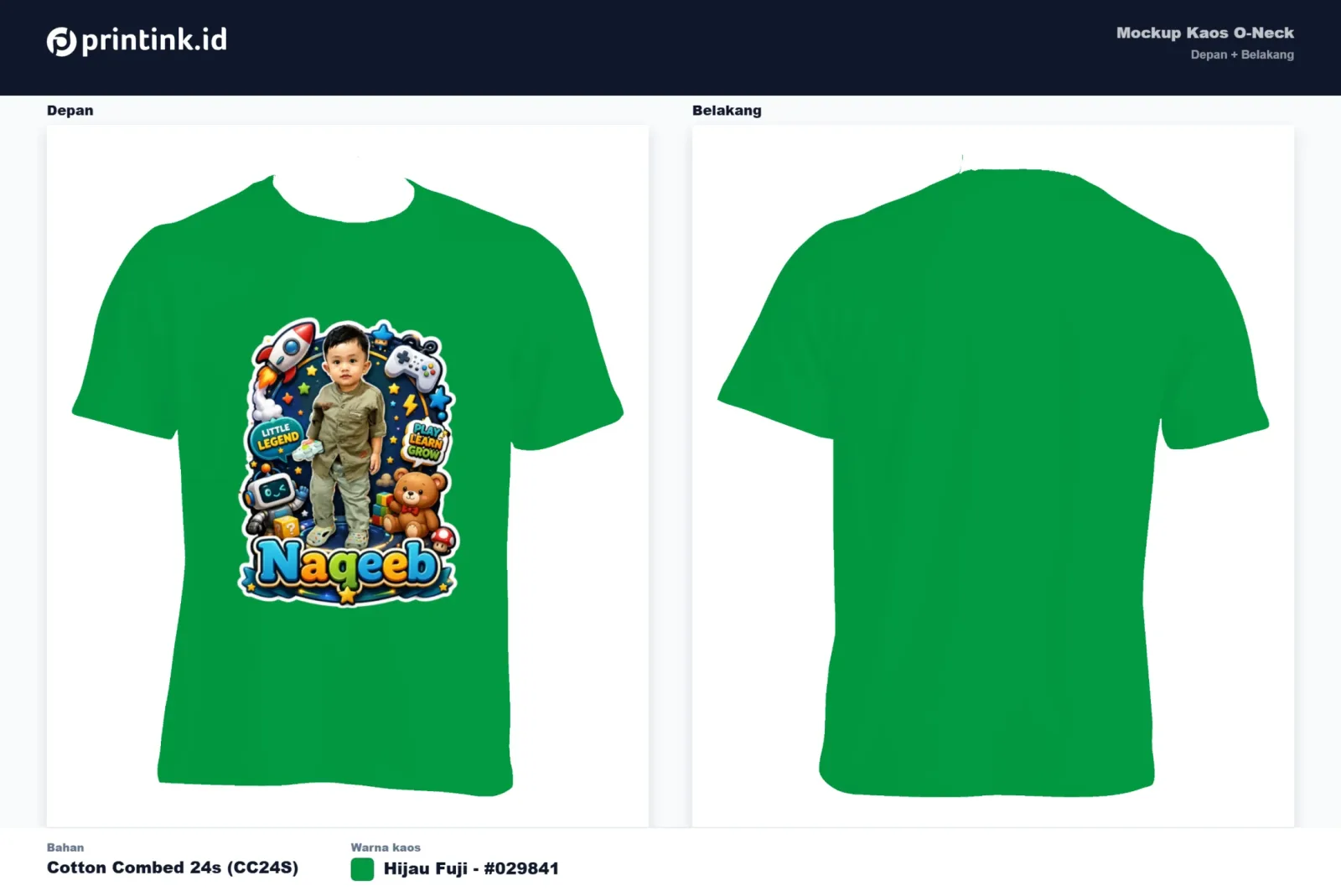 Kaos Anak Avatar Custom