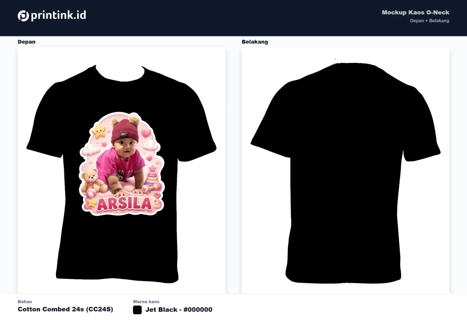 Kaos Anak Avatar Custom