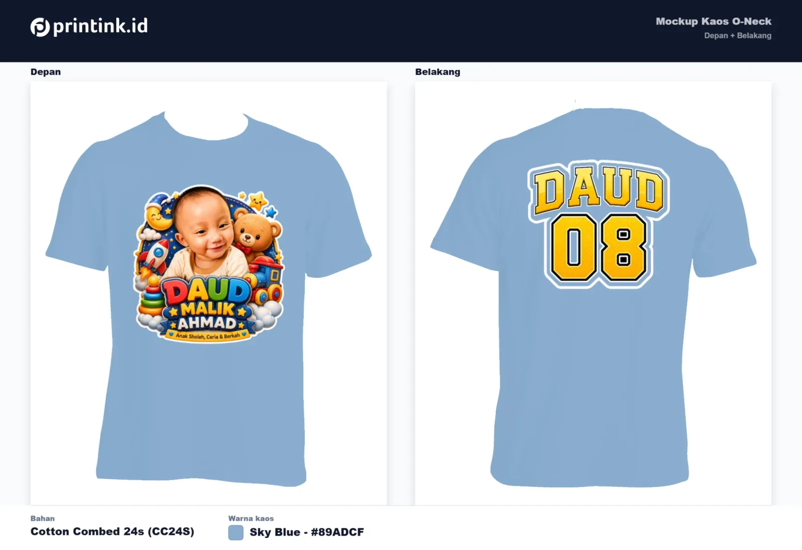 Kaos Anak Avatar Custom