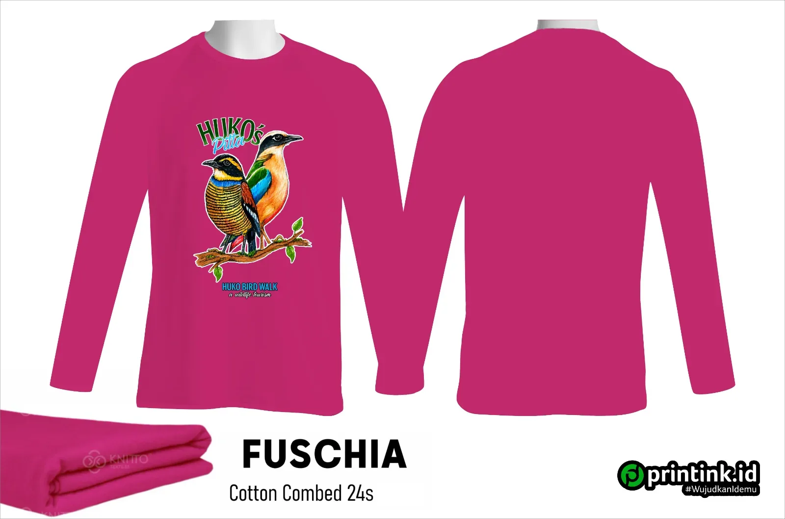 Kaos O-Neck Cotton Combed 24s Dewasa